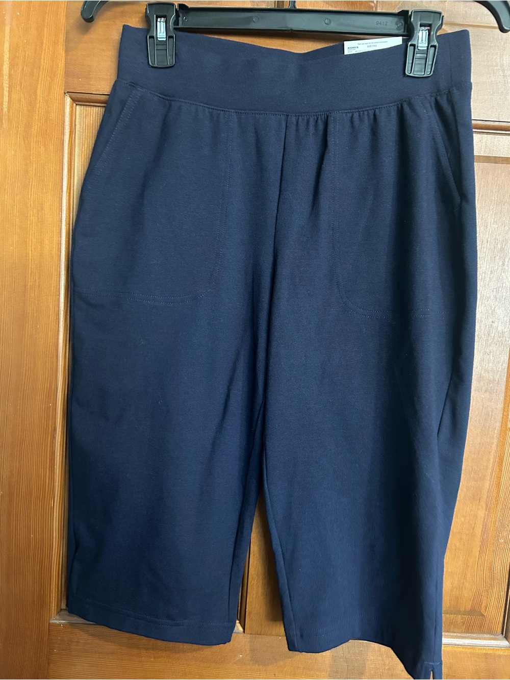 Navy Pull-On Bermuda Shorts